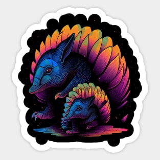 Armadillo Fathers Day Sticker